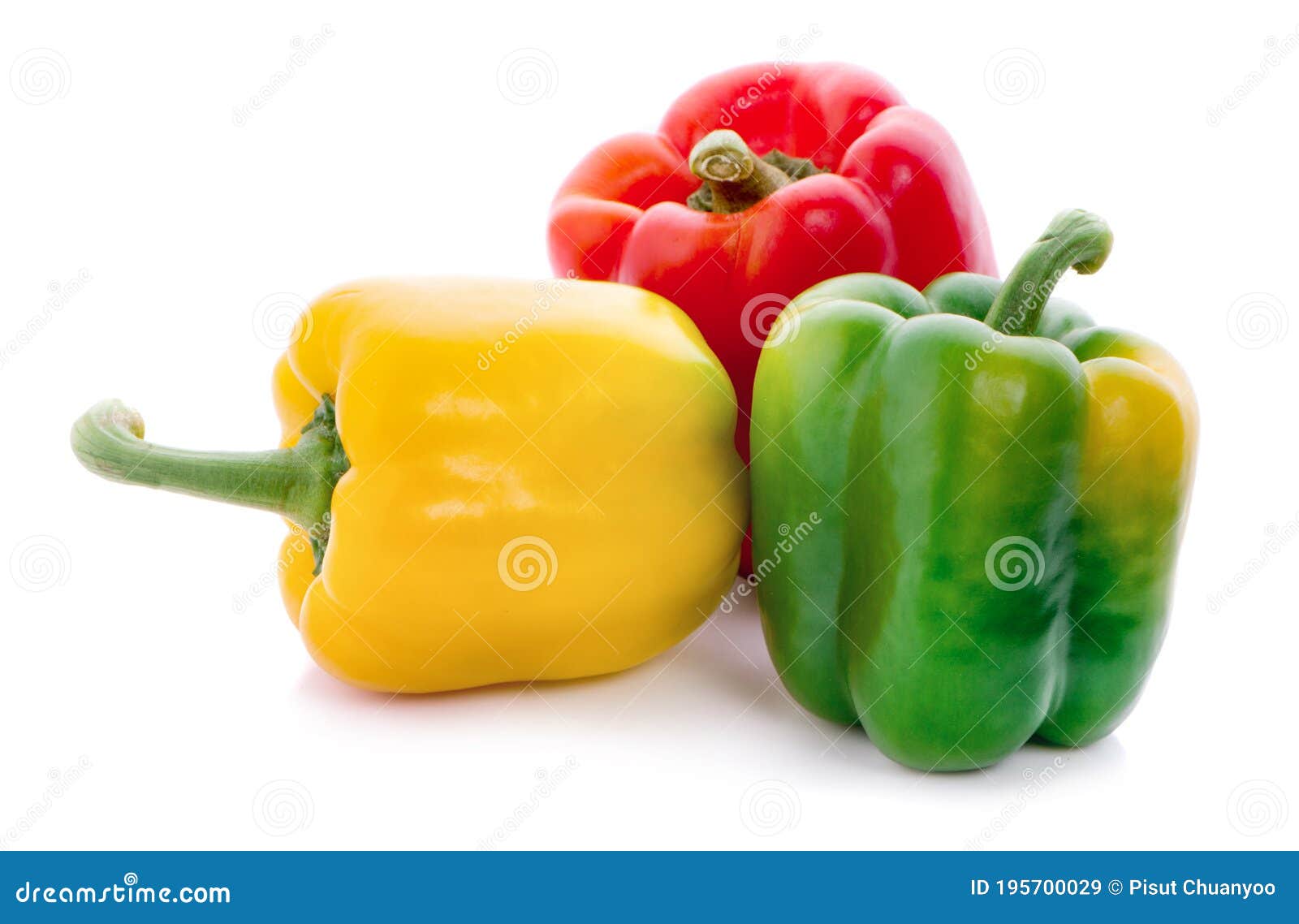 Peppers On A White Background. Red Peppers On A White Background. Food