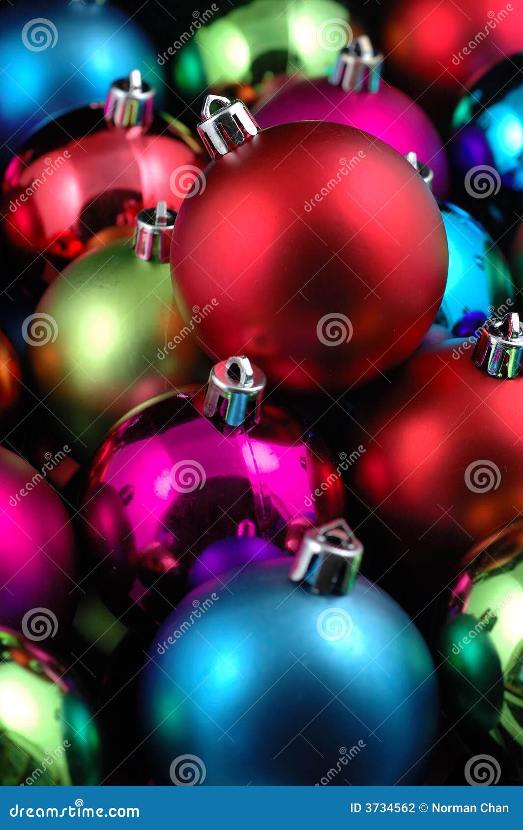 Multicolor Christmas Balls Stock Photo Image of christmas