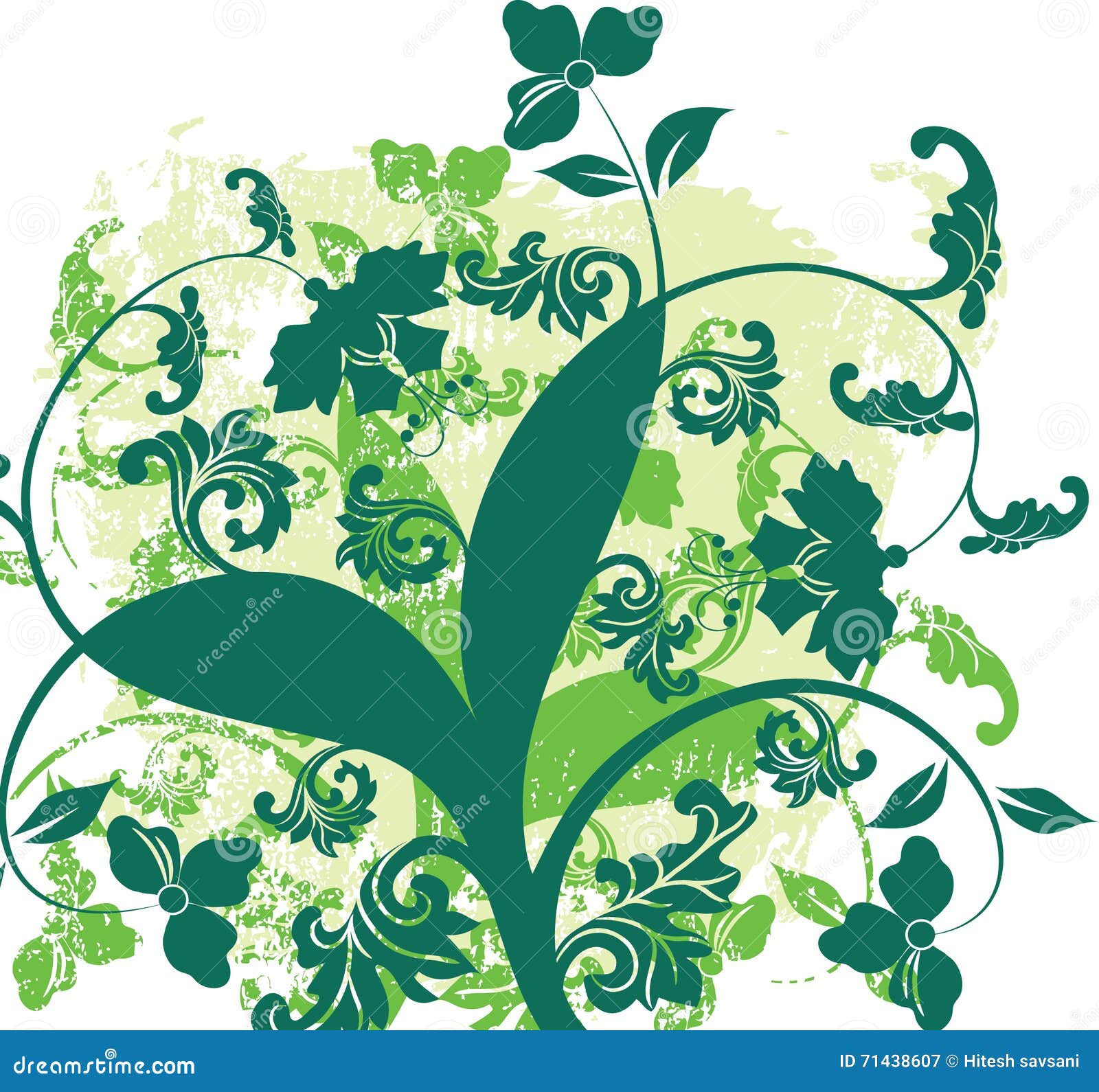 Multicolor Flower Design Art Work Stock Illustration Illustration of artistic, paint 71438607