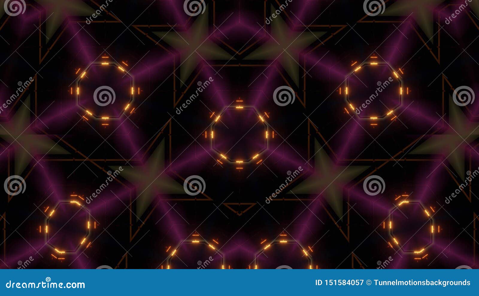 multi color mandala with glowing colors