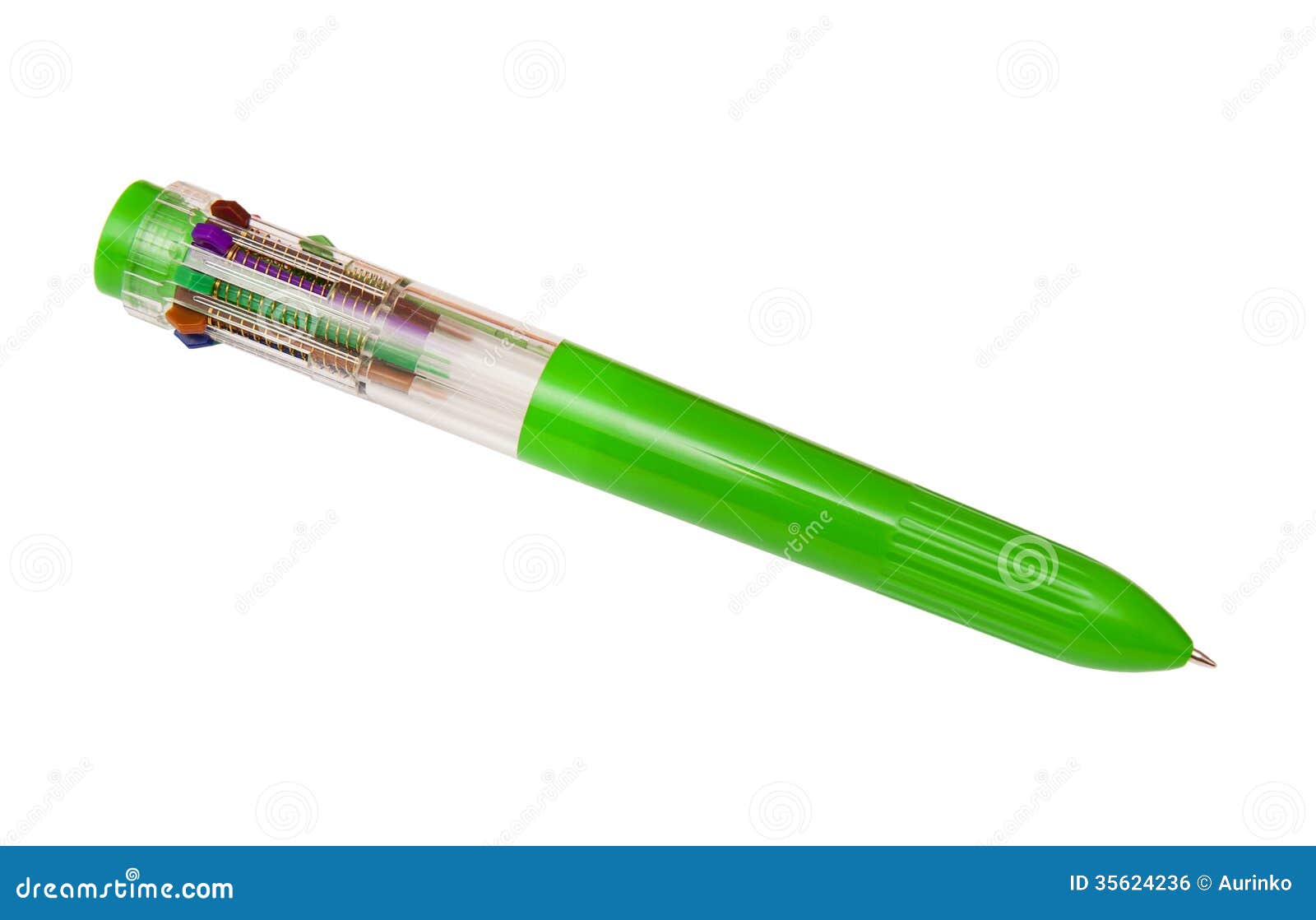 Colorful Gel Neon Pens On White Background Stock Photo - Download