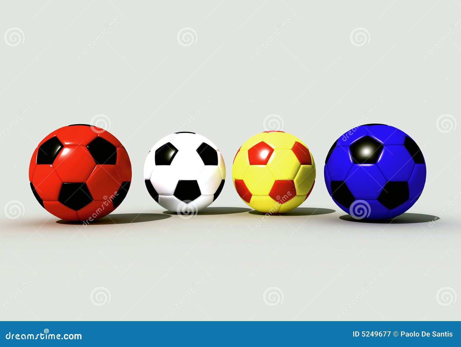 Multicolor soccerball stock illustration. Illustration of sport 5249677