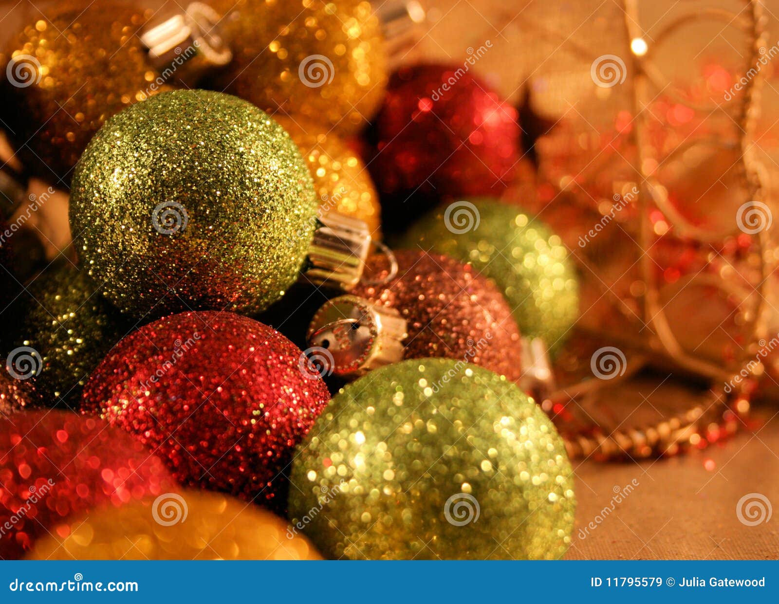 Multi Colored Christmas Ornaments Stock Image Image of multi, colored