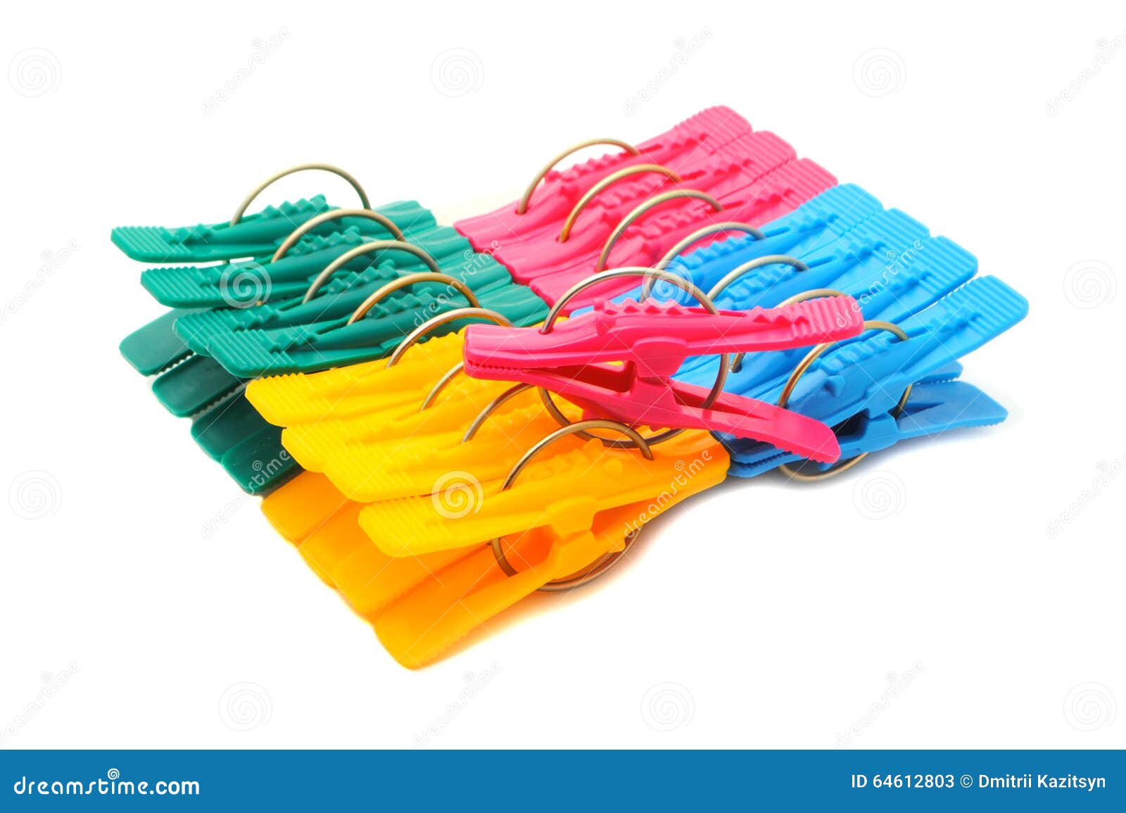 Multicolored clothespins stock image. Image of close 64612803