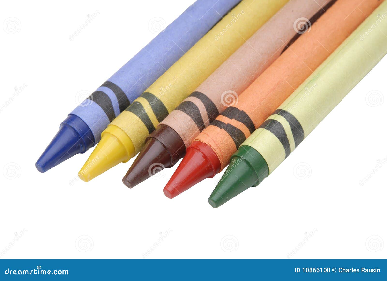 Multi colored crayons stock photo. Image of violet, coloring 10866100