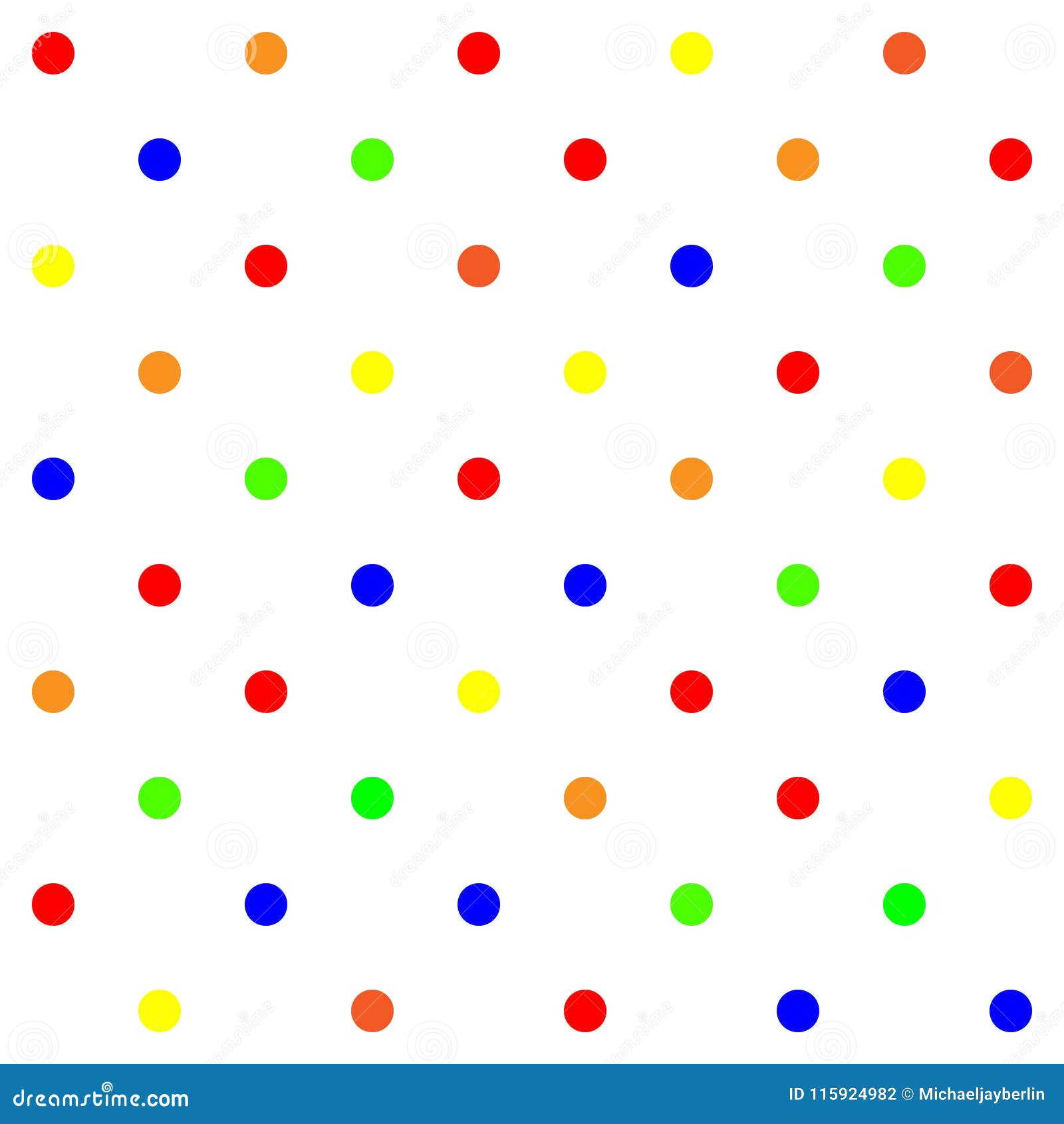 Multi Colored Dot Pattern Background Seamless Tile Stock Illustration ...