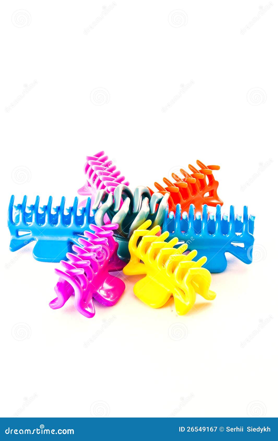 Multicolored Fasteners for Hair Stock Image Image of multicolored