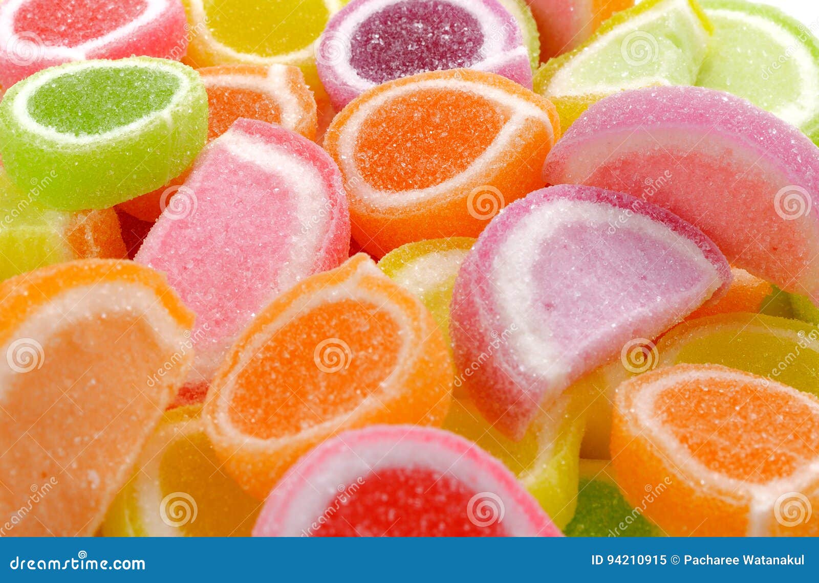 Multi Colored Fruit Jelly Group Background Stock Image Image of