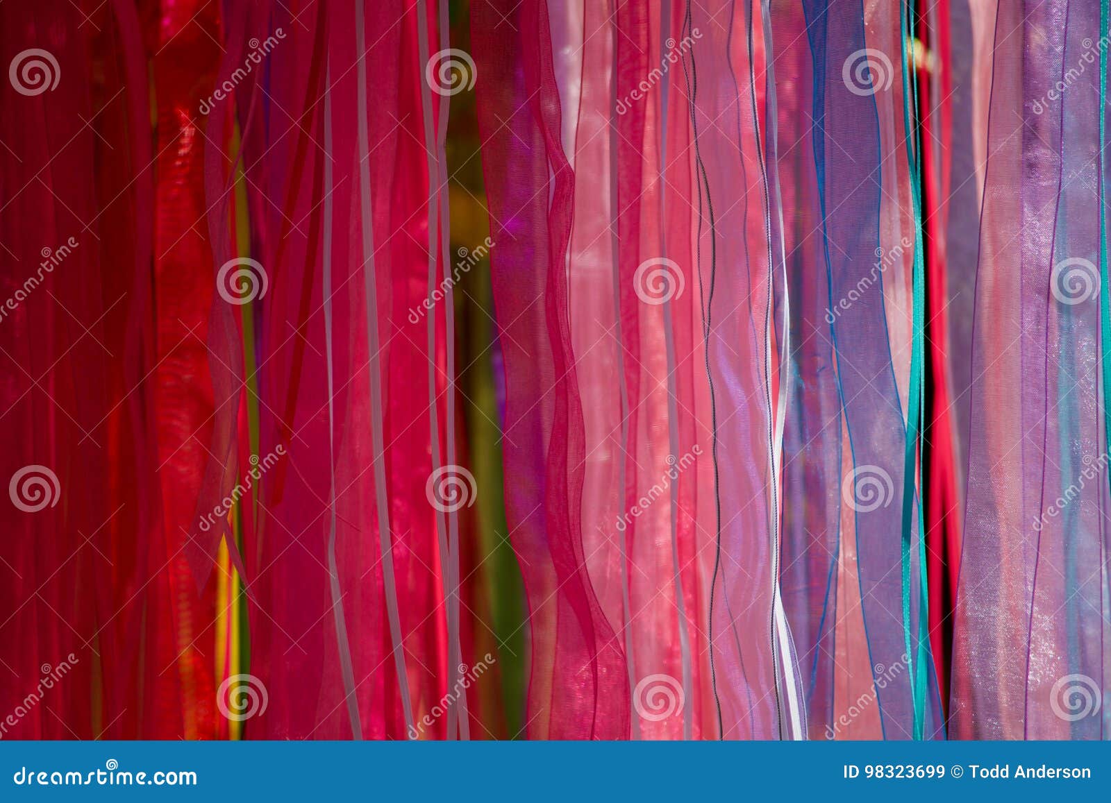 Multi-colored Scarves Being Displayed Stock Image - Image of theater ...