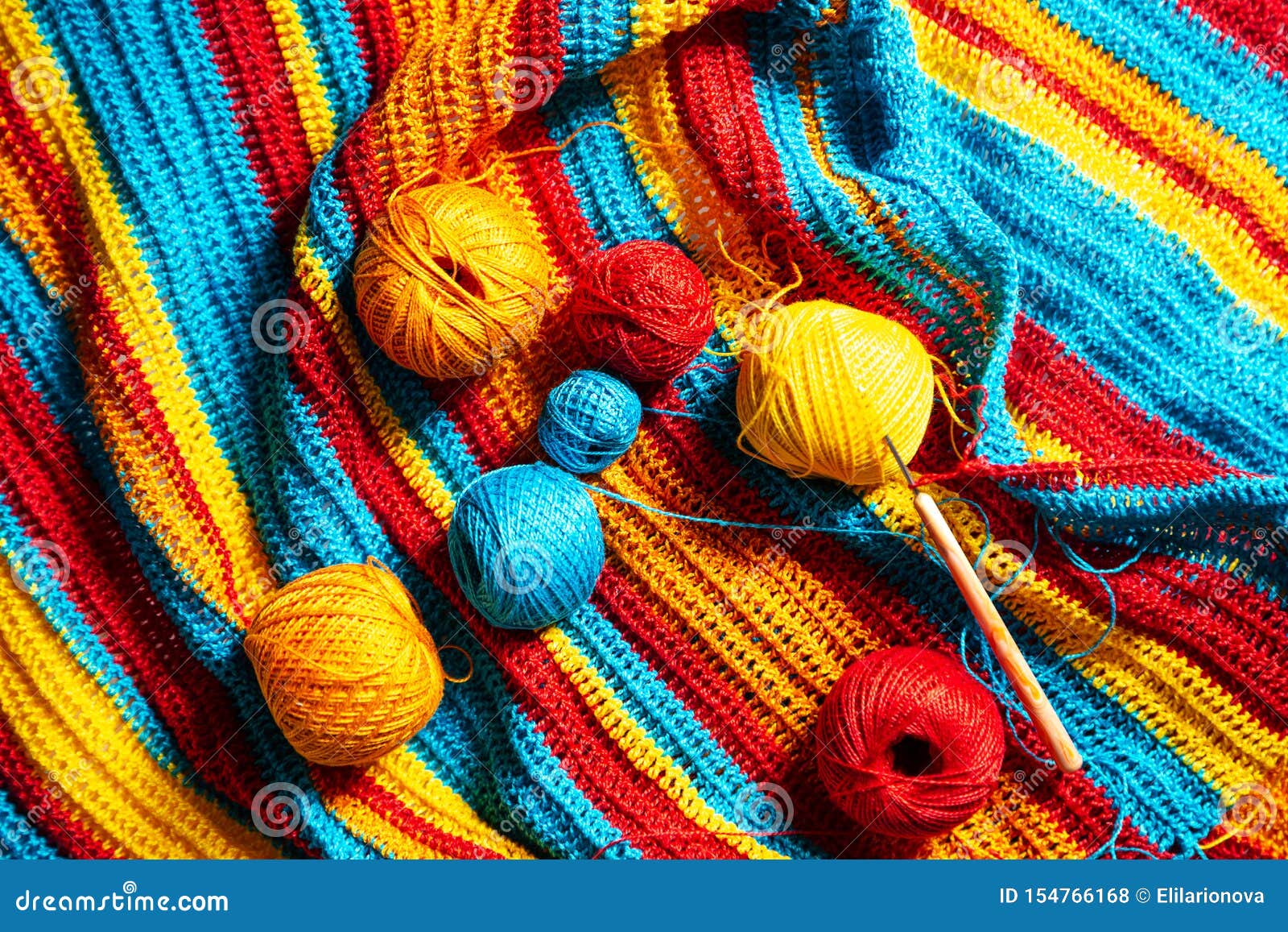 multi coloured crochet top