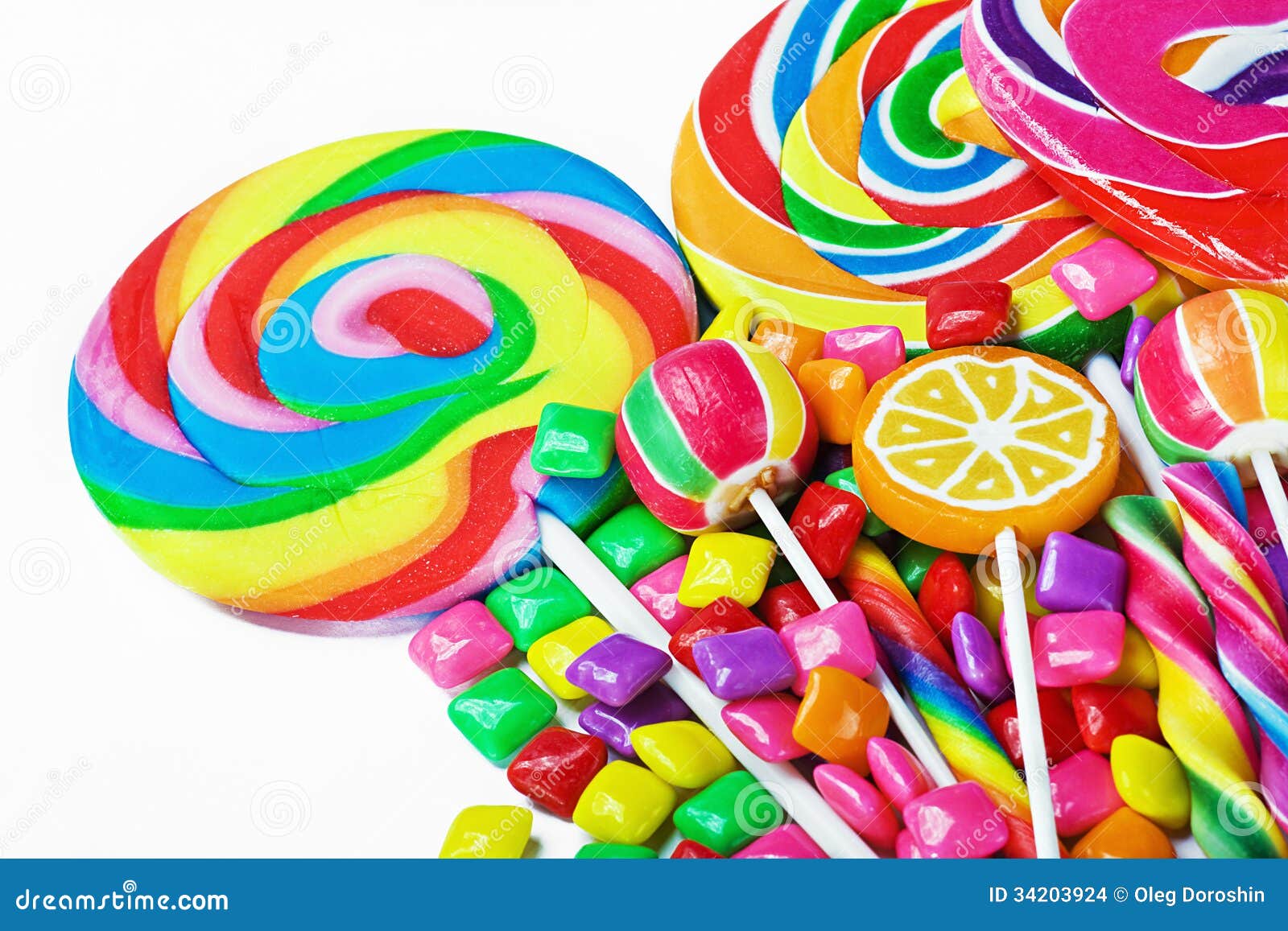 Multicolored Sweets and Chewing Gum Stock Photo Image of birthday