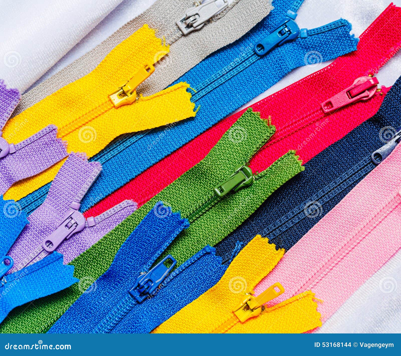 Multi-colored zipper stock photo. Image of lock, element - 53168144