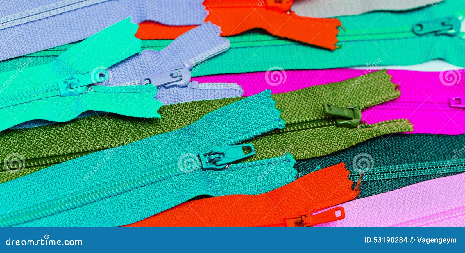 Multi-colored zipper stock photo. Image of close, clothing - 53190284