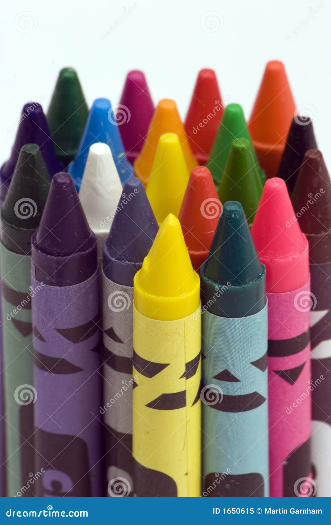 Multi Coloured Crayons stock image. Image of design, crayons 1650615