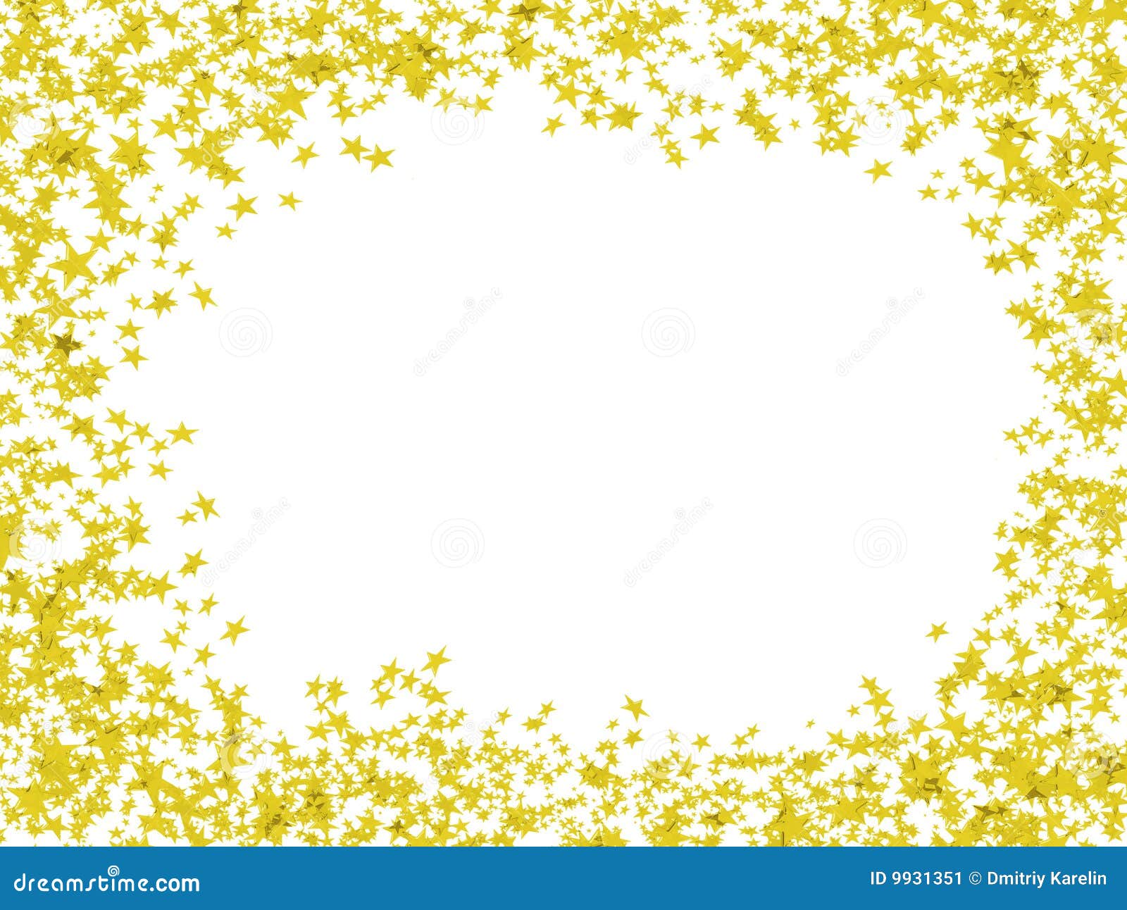 Multicoloured Frame in Stars Stock Illustration Illustration of