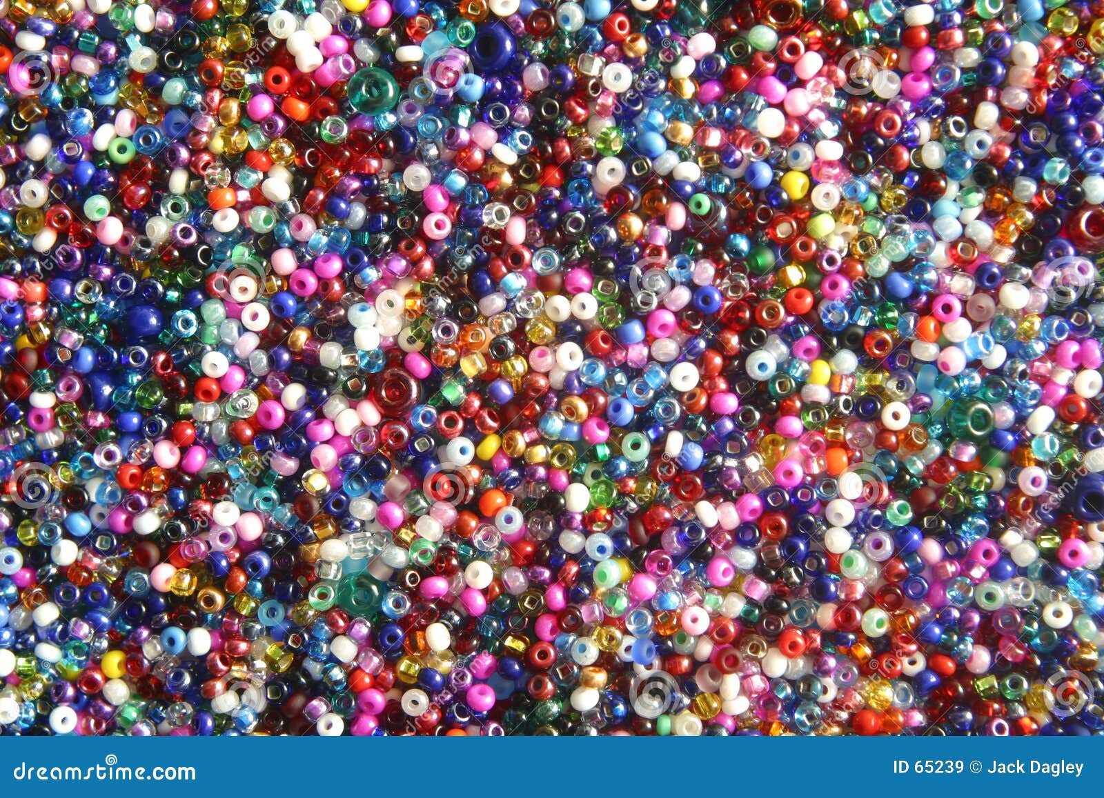 Backgrounds Rainbow Colored Beads Make Colorful Pattern Stock