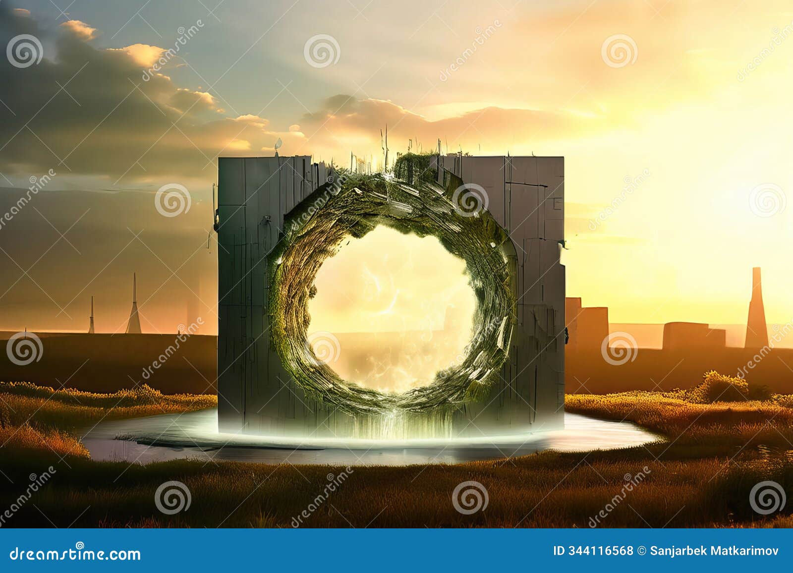 multi dimensional waste portal transports waste to another dimen