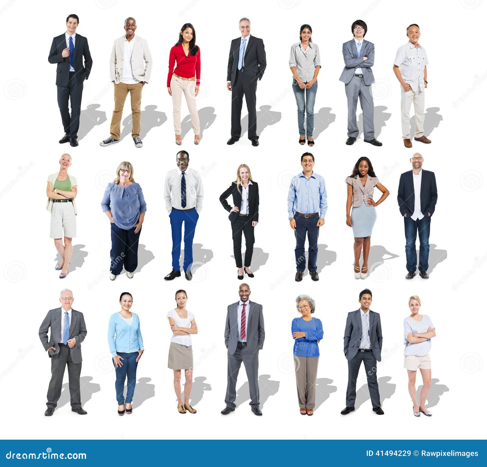 Multi-Ethnic Group of Business People Stock Image - Image of person ...