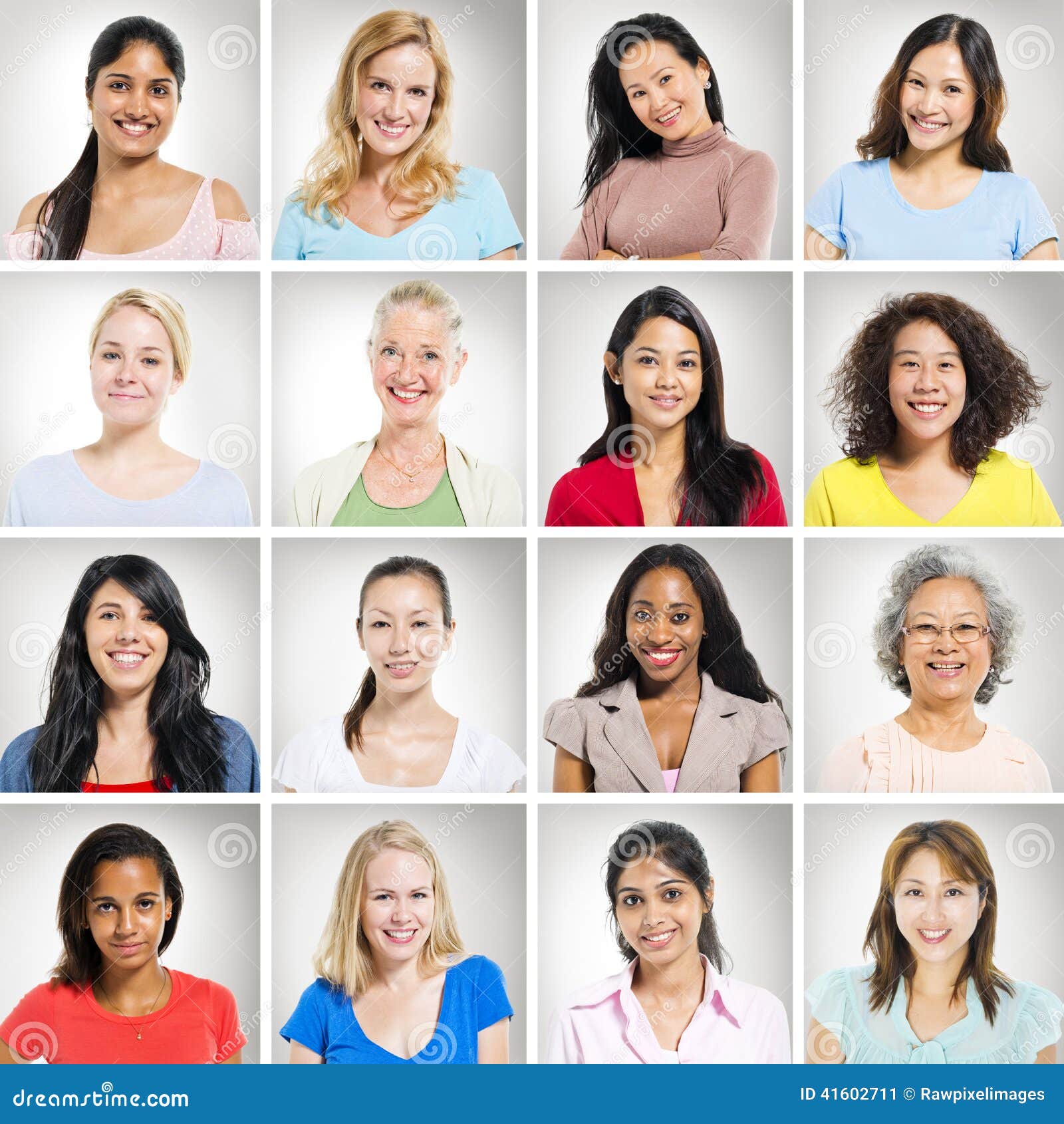 MultiEthnics Group of Cheerful Women Stock Image Image of expression