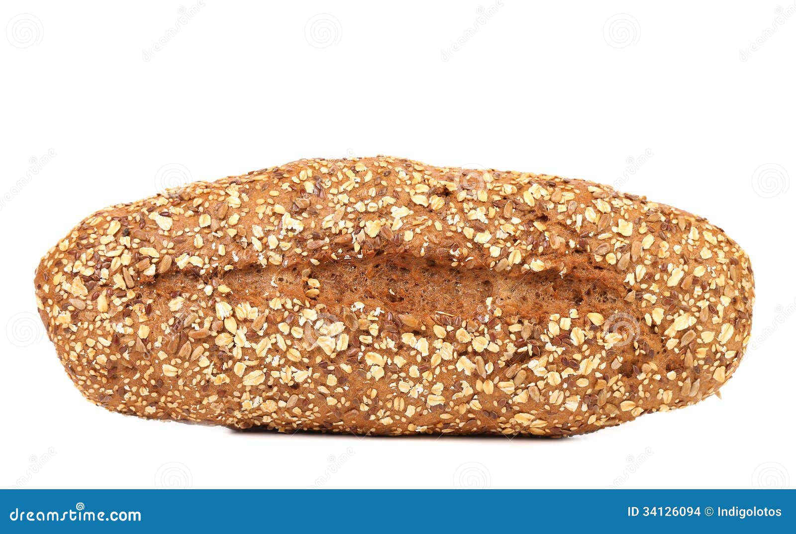 Multi - grain brown bread stock photo. Image of isolated - 34126094