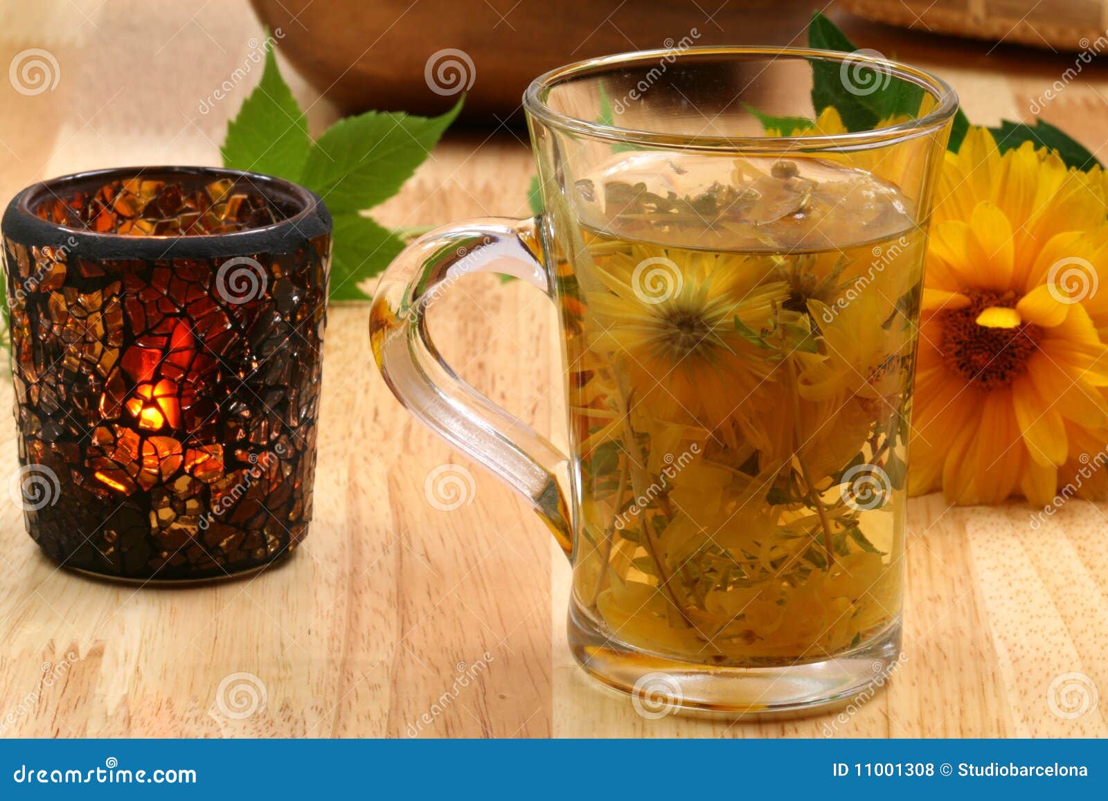 Multiherbal sunny tea stock photo. Image of evening 11001308