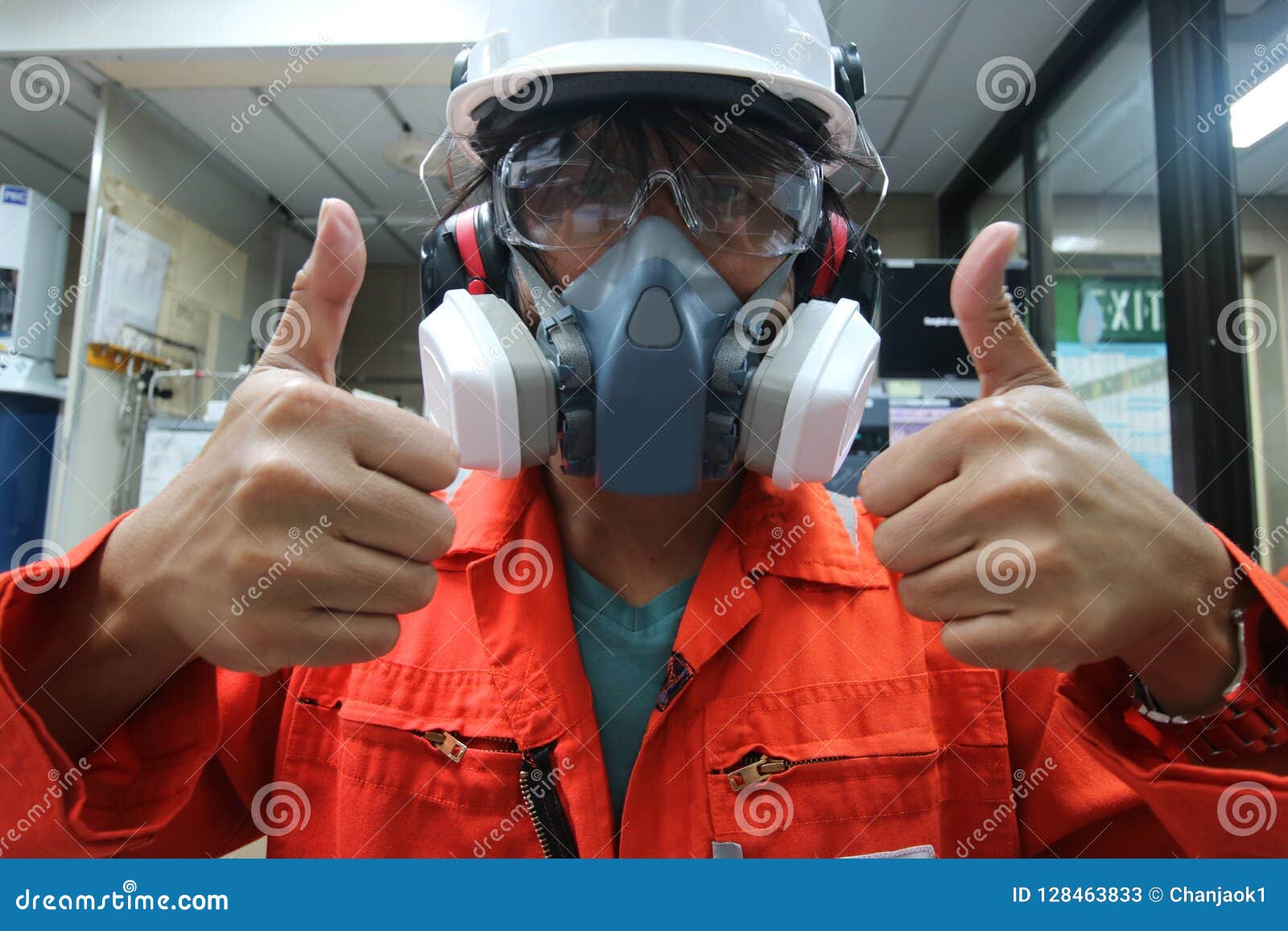 multi-purpose respirator half mask for toxic gas protection.