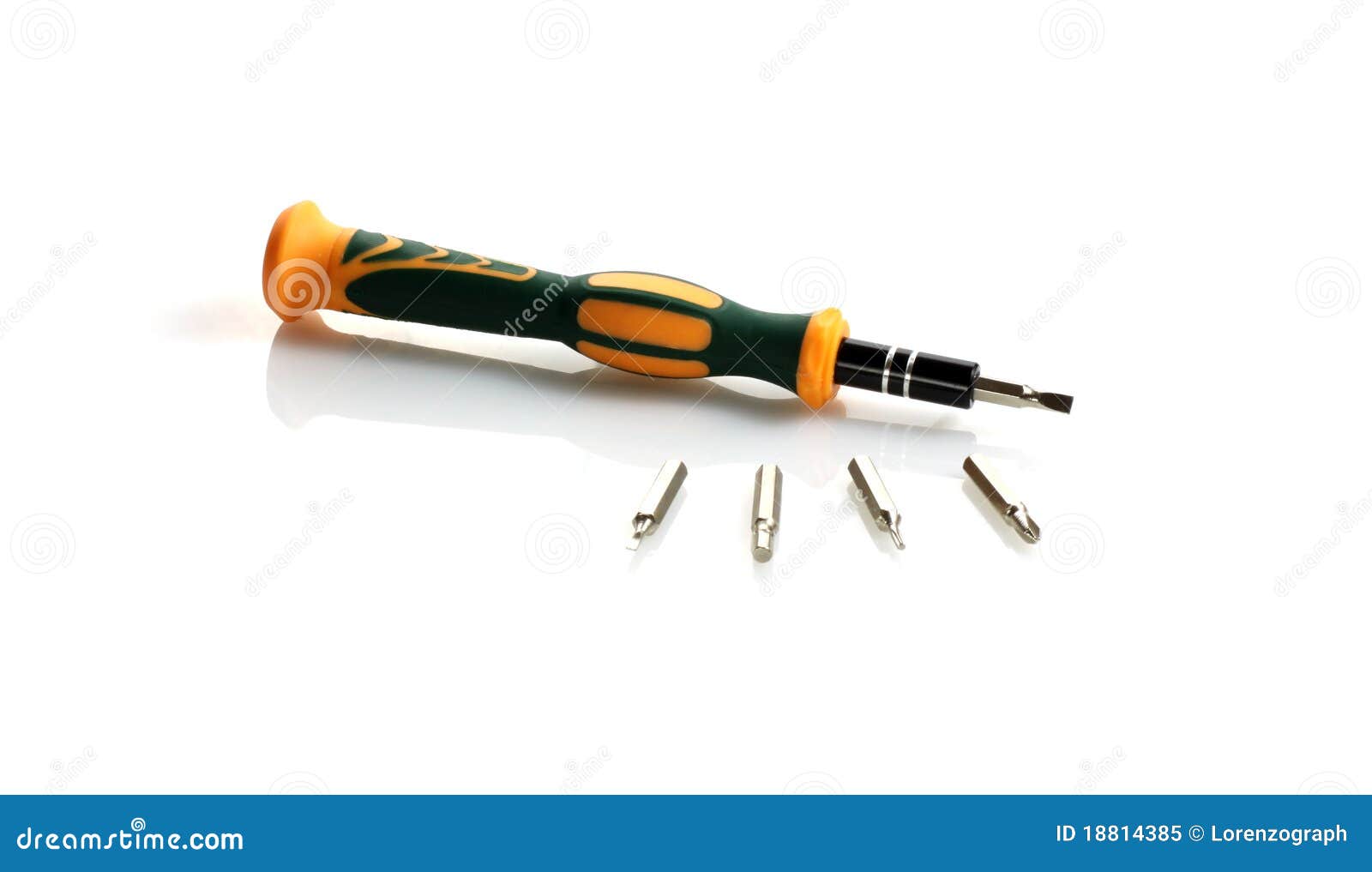 Multipurpose screwdriver stock image. Image of white 18814385