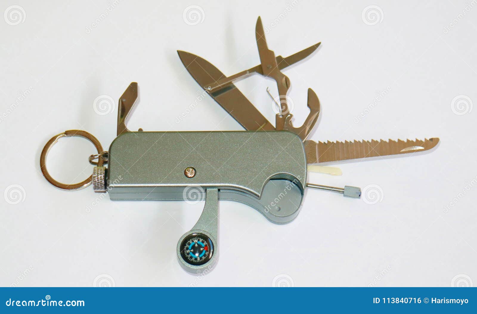 Multi use pocket knife stock photo. Image of metal, background 113840716