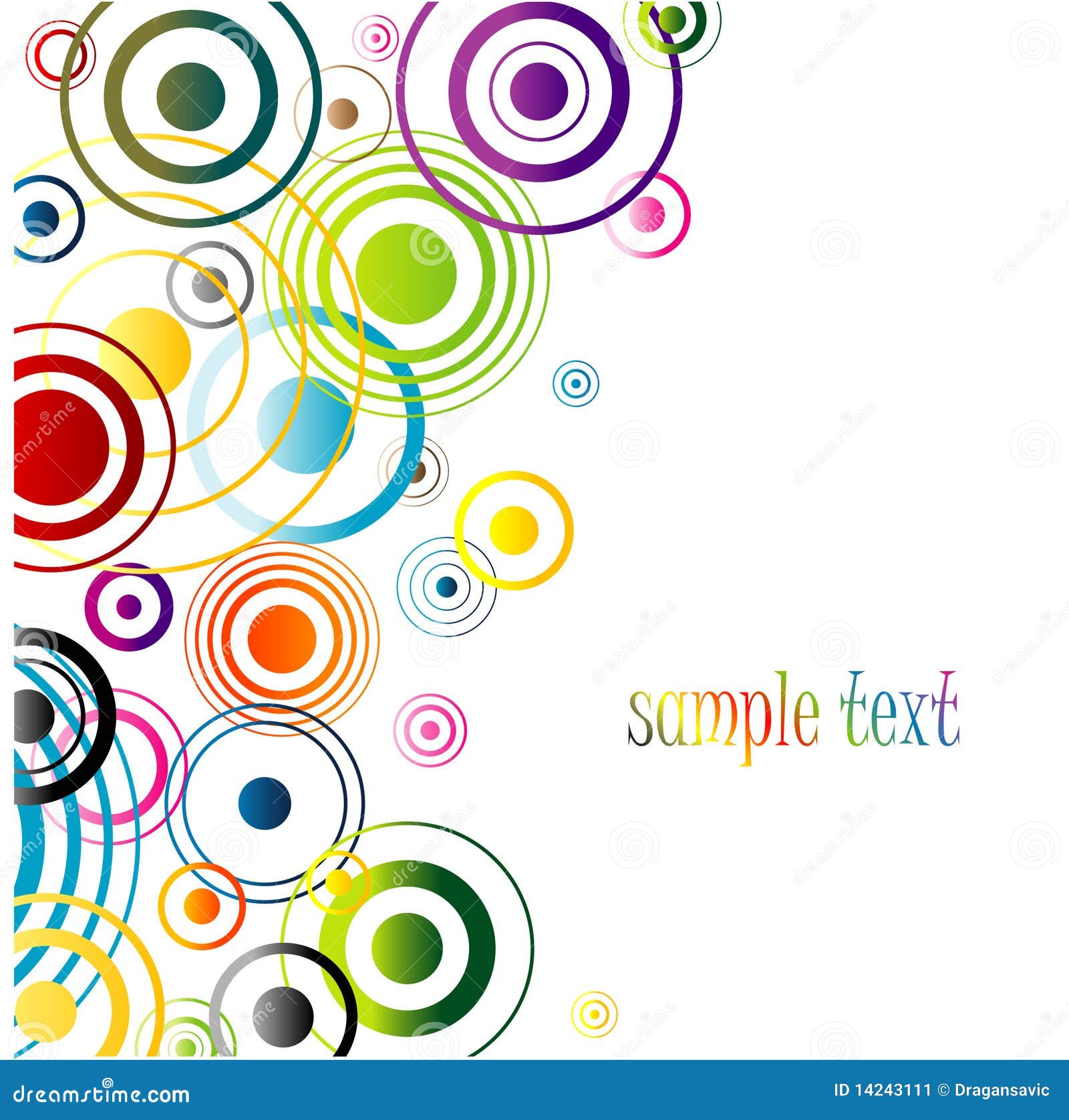 Multicolor Abstract Background. Vector. Stock Vector - Illustration of  colorful, background: 14243111