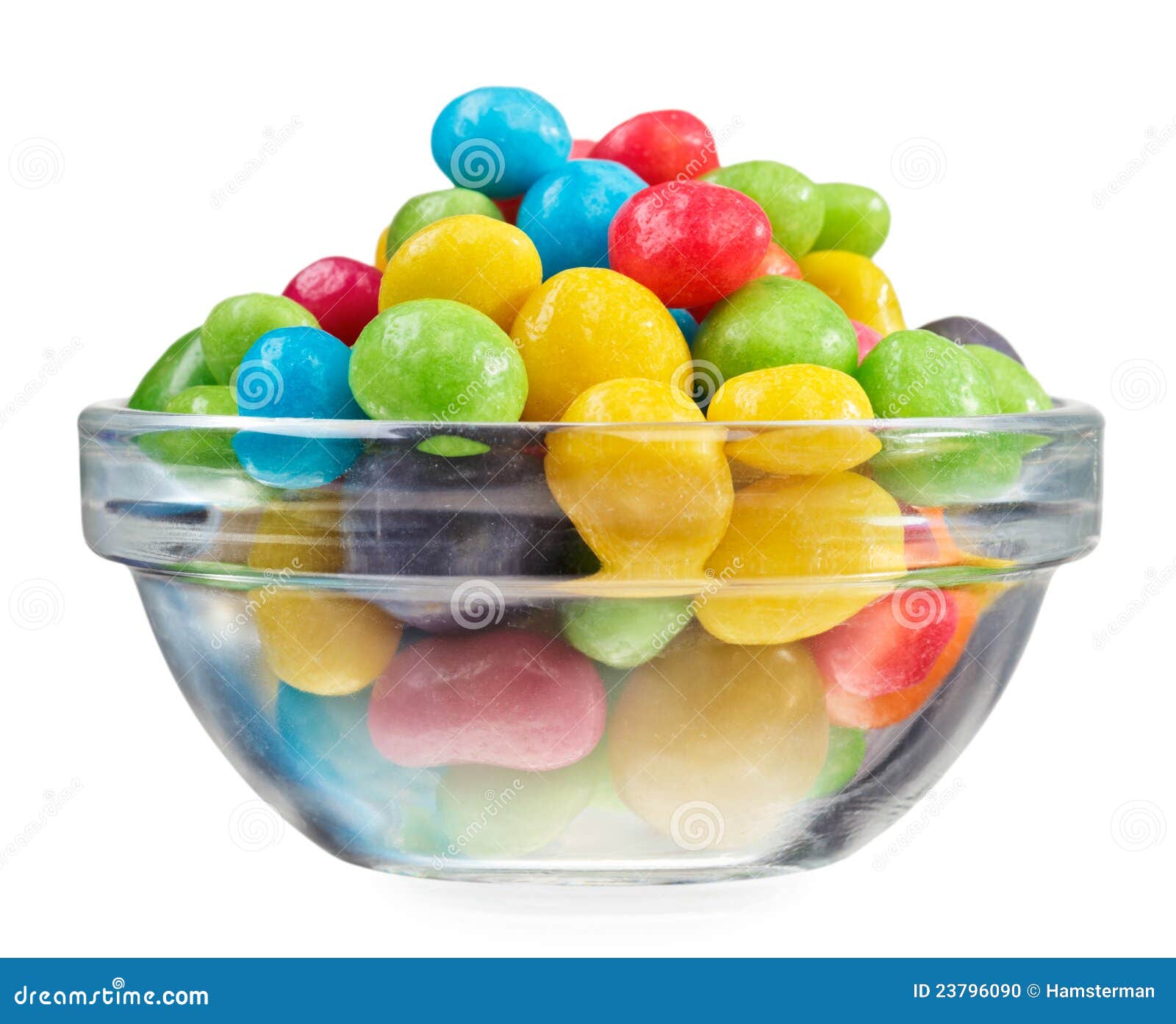 A Bowl Contains 675 Sweets Multicolor Bonbon Sweets in Glass Bowl Stock Photo - Image of heap