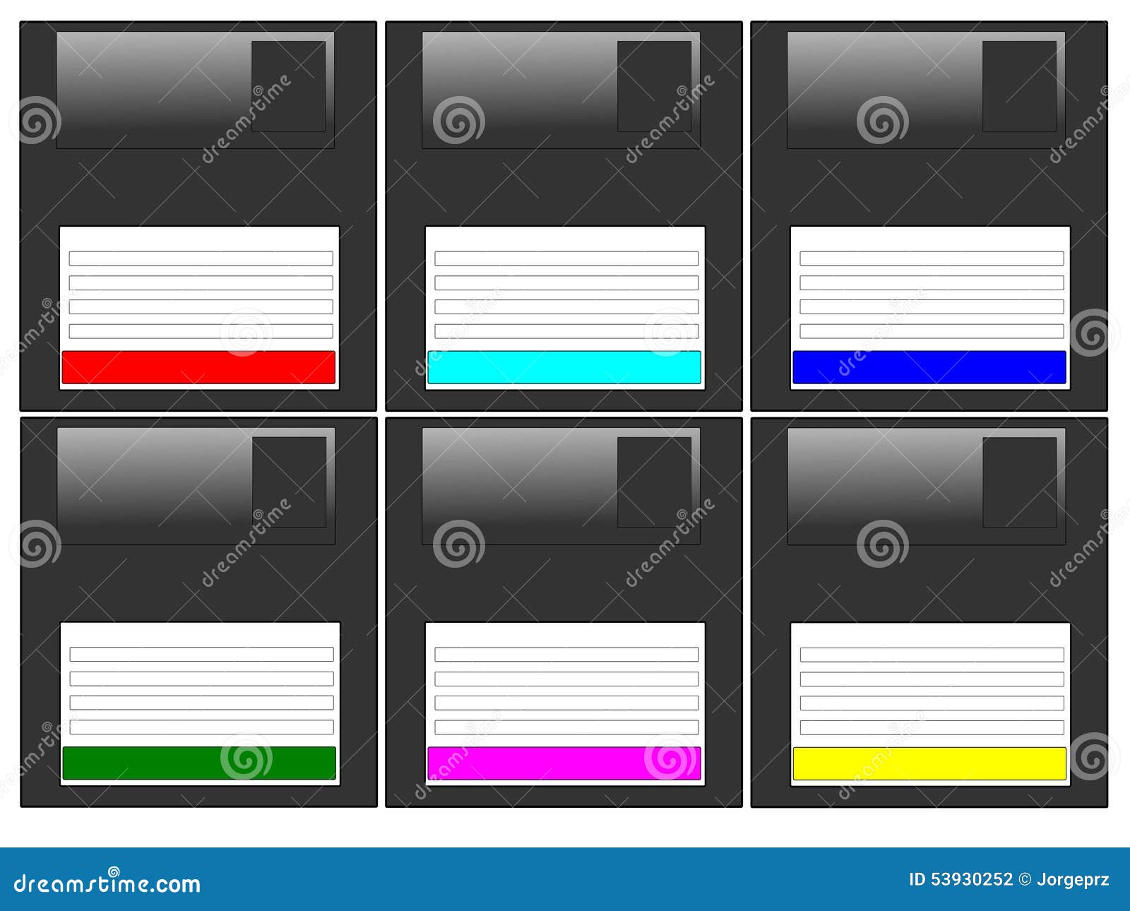 multicolor floppy disk background