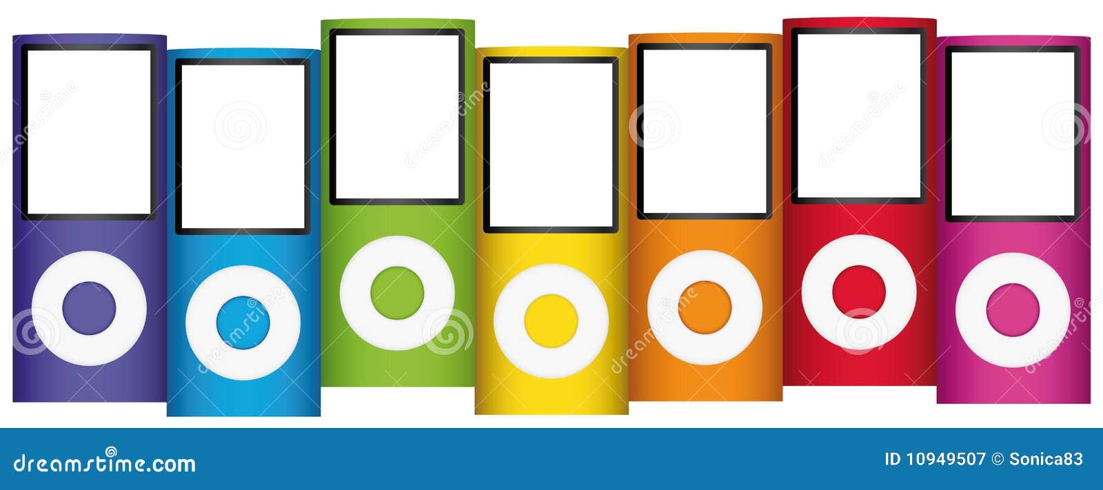 multicolor mp3 music players