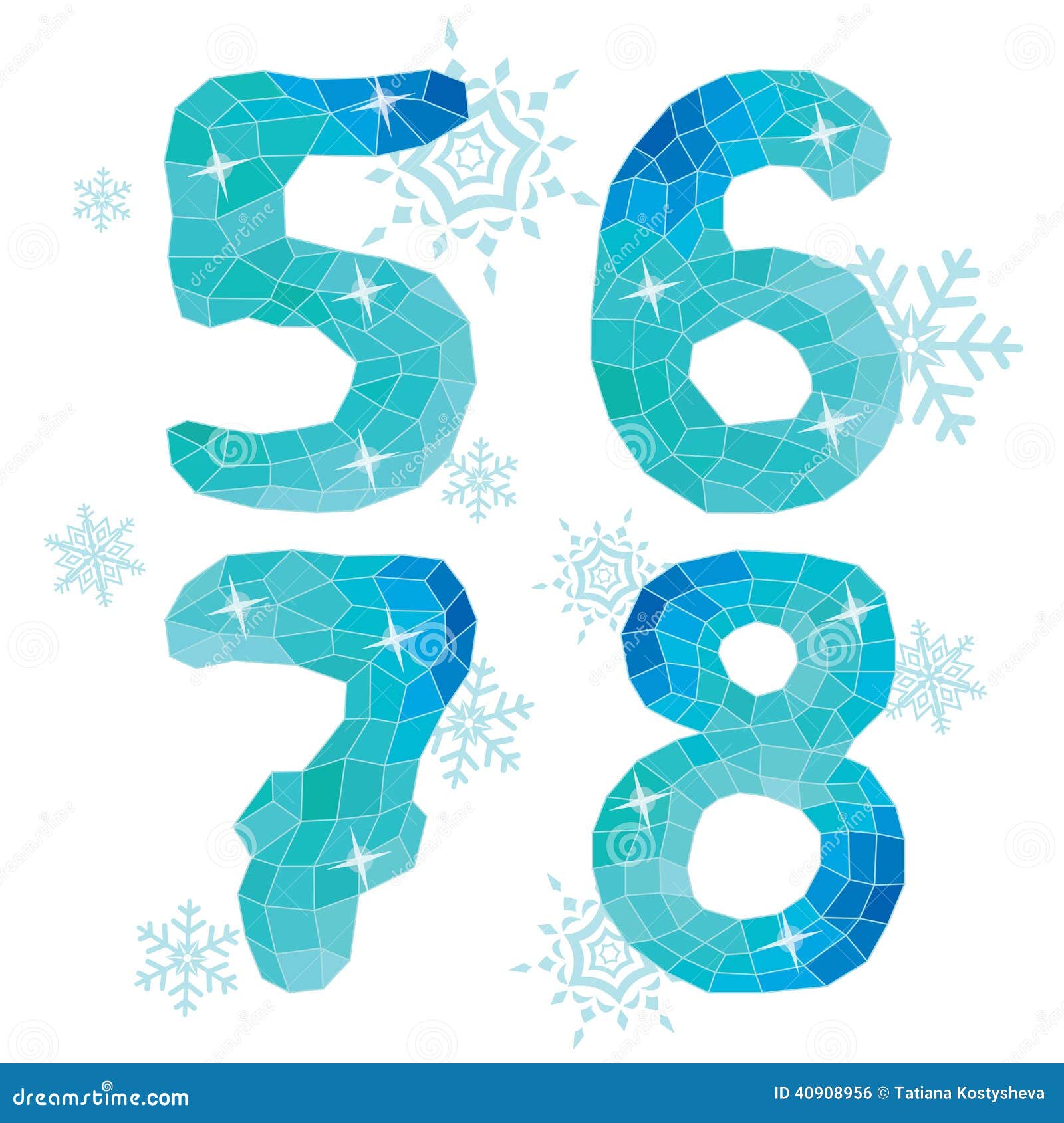 Multicolor Polygons Isolated Numbers 5 6 7 8 Ice Winter Collection Illustration Megapixl Multicolor Polygons Isolated Numbers 5 6 7 8 Ice Winter Collection Illustration Megapixl