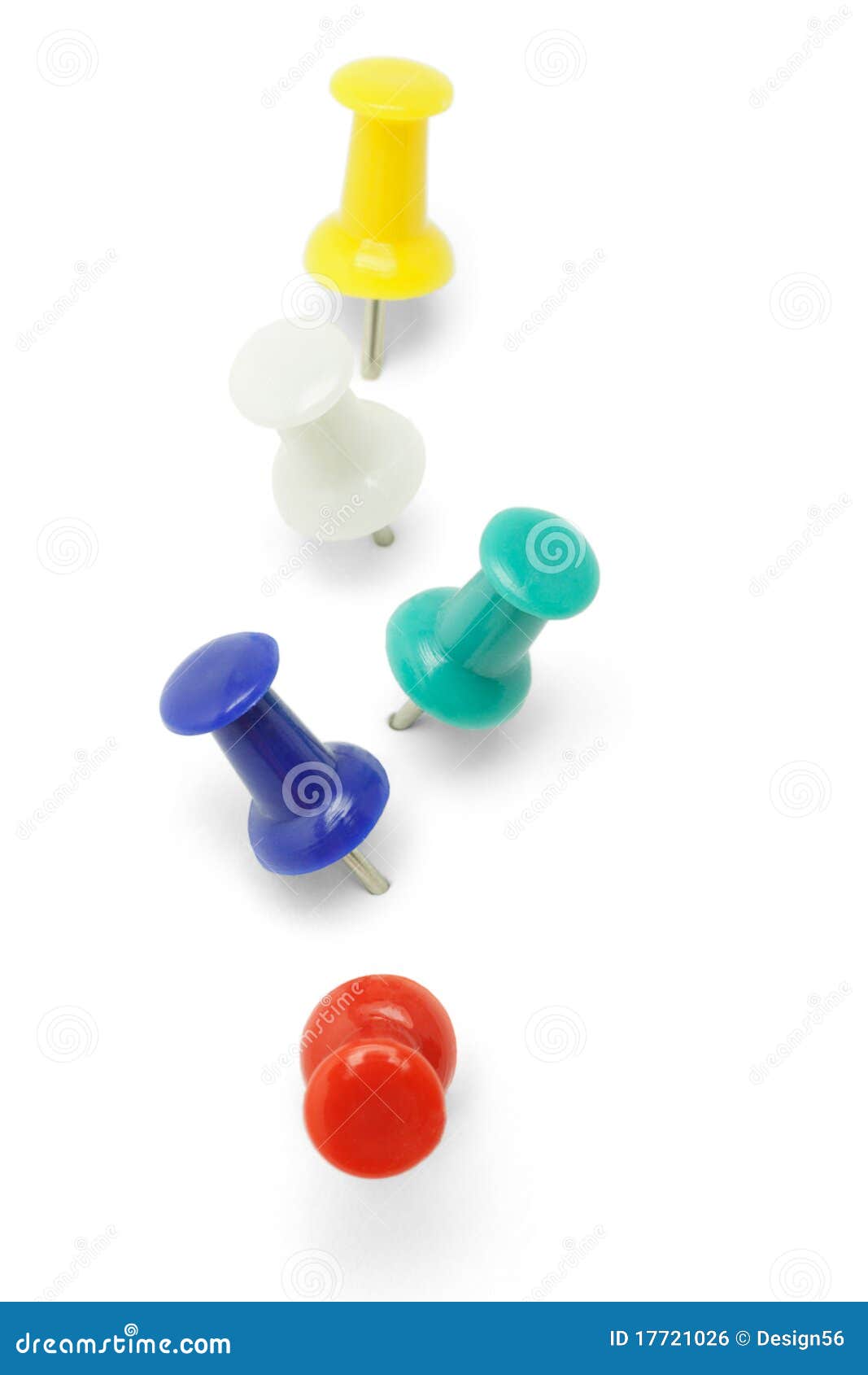 multicolor push pins
