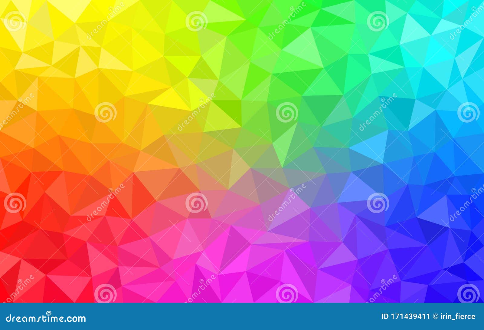 Multicolor Rainbow Low Poly Background. Abstract Random Vector Background  from Triangles. Polygonal Texture Stock Vector - Illustration of concept,  light: 171439411