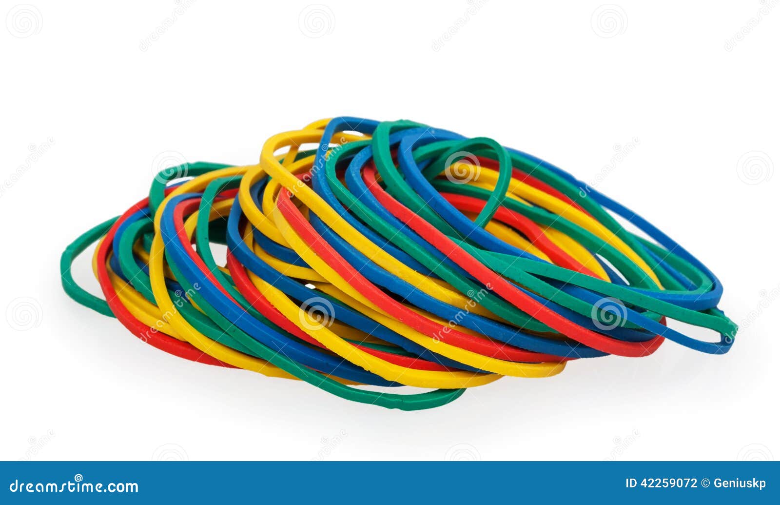 Multicolor Rubber Money Bands Stock Photo Image of multi, color 42259072