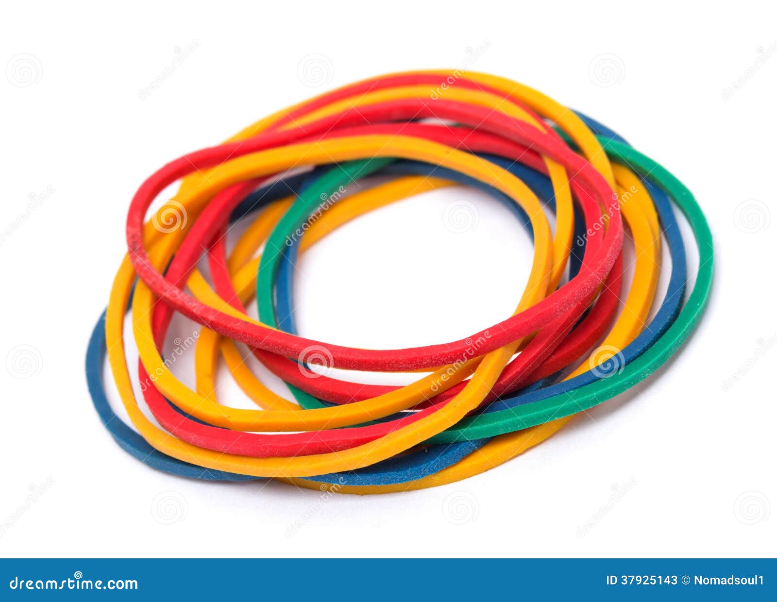 Multicolor Rubber Money Bands Stock Image Image of blue, money 37925143