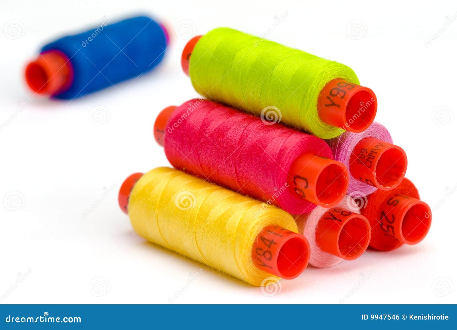 Multicolor yarn bobbins stock photo. Image of spool, cone 9947546