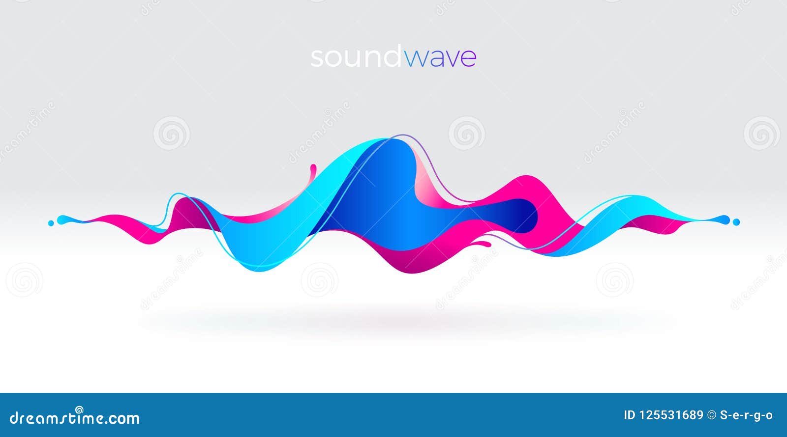 multicolored abstract fluid sound wave.