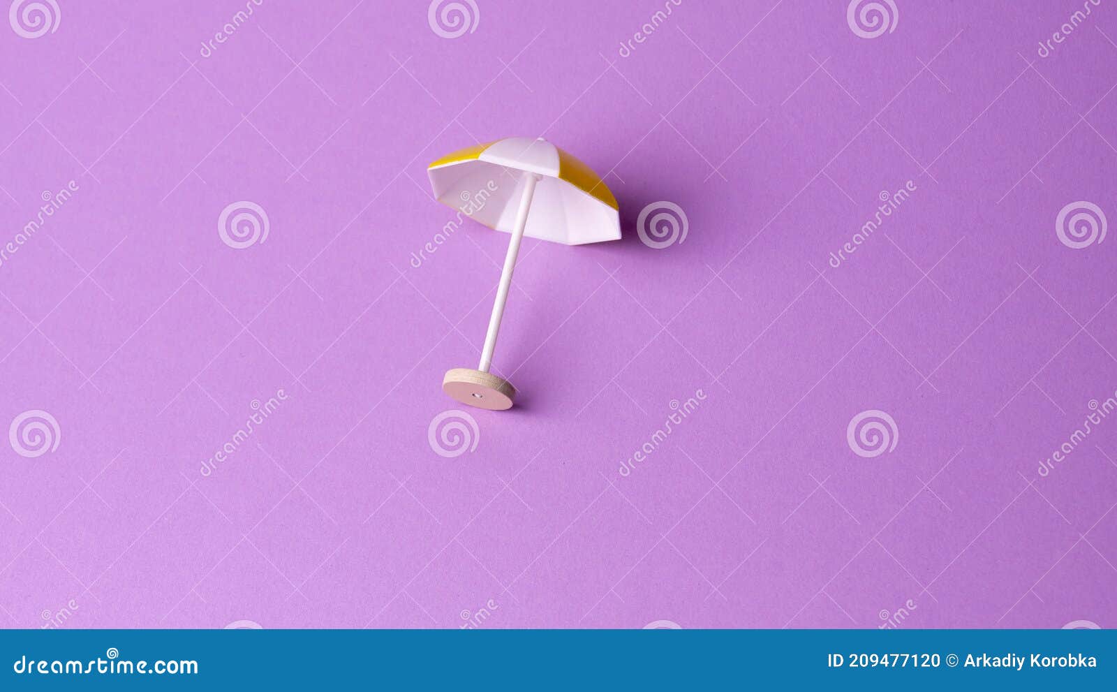 Multicolored Beach Umbrella on Pink Background Stock Photo Image of burning, closeup 209477120