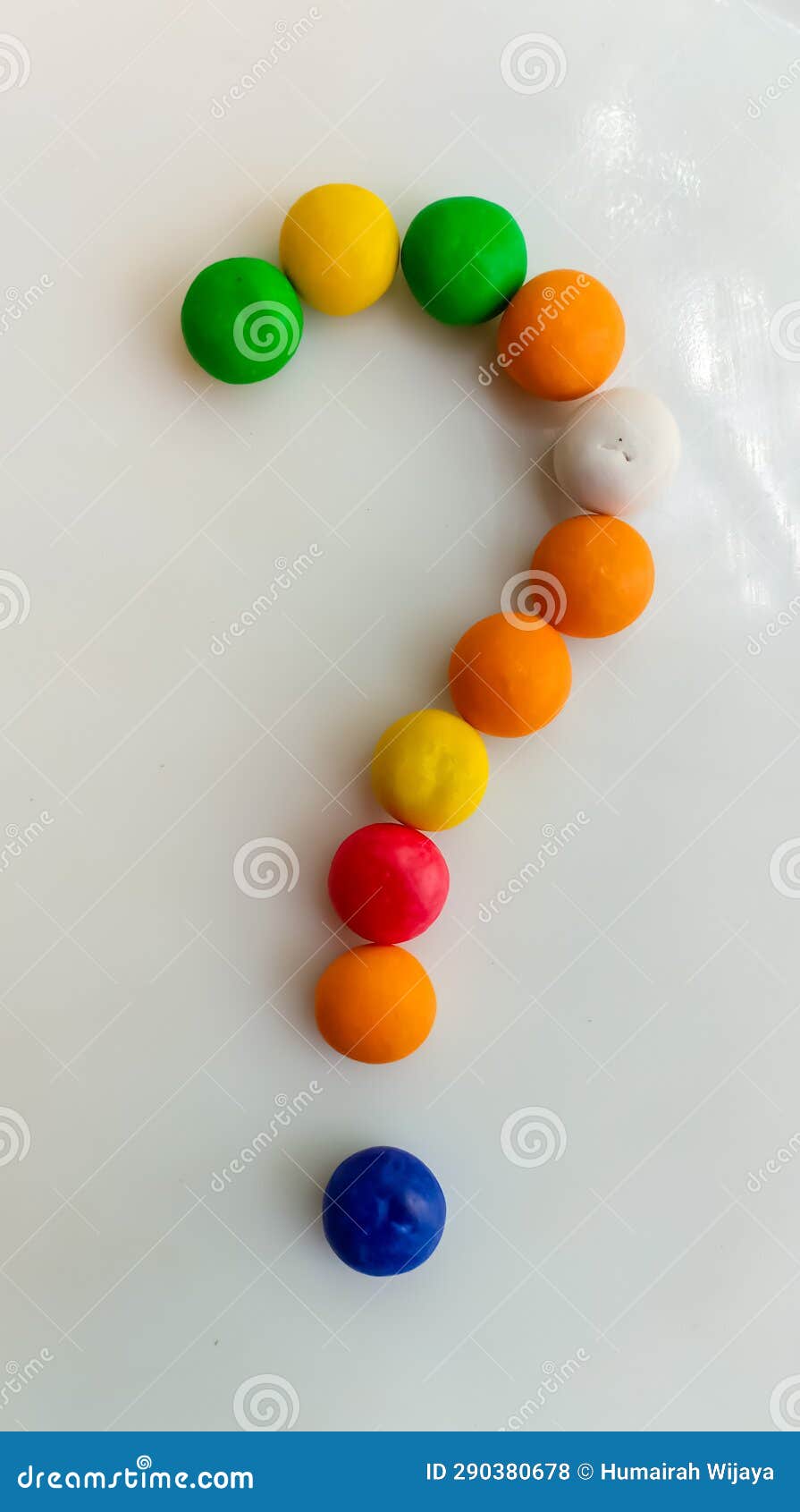 Multicolored Brown Question Mark & X28;bright Color& X29; Stock Photo