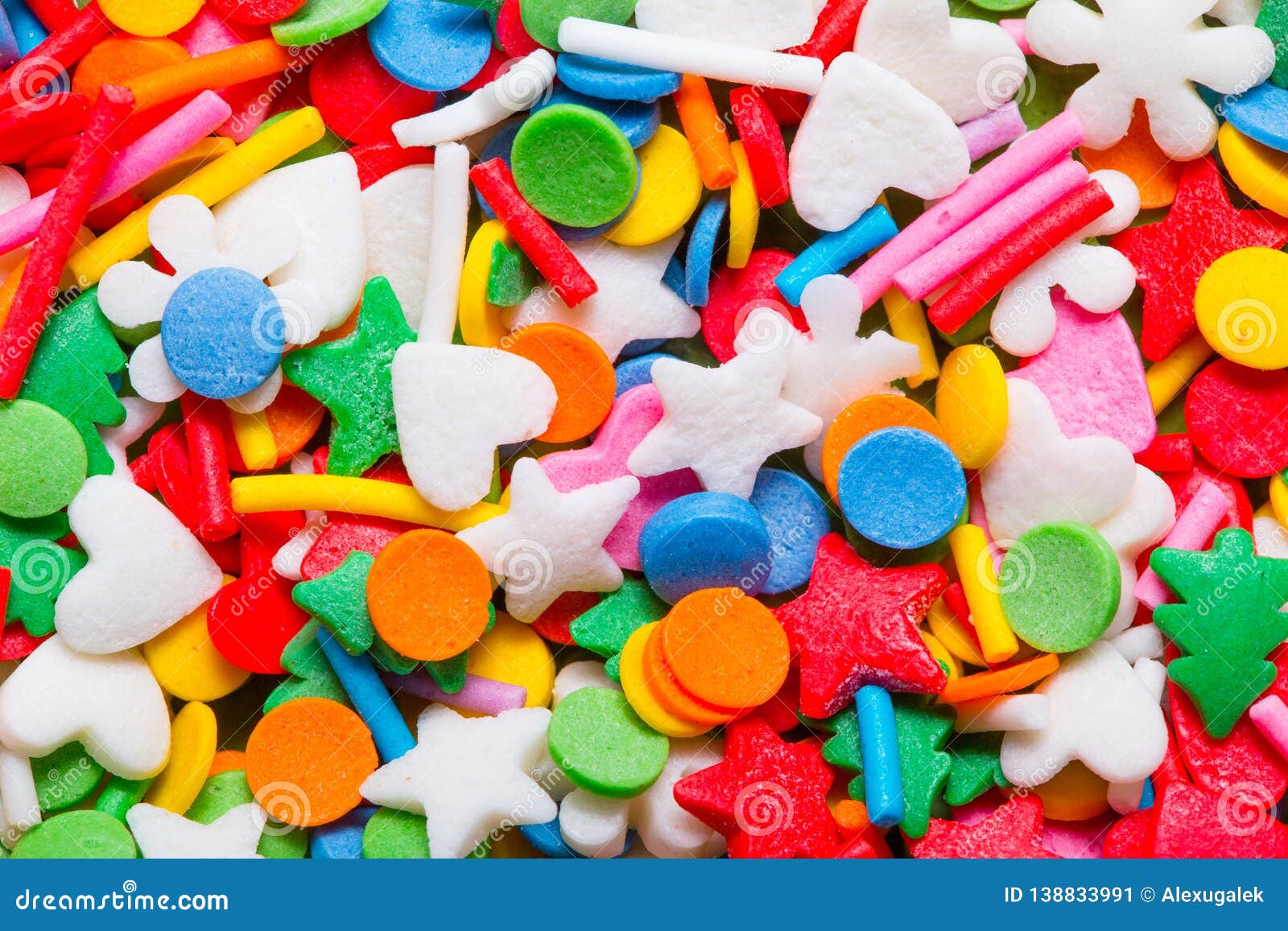 Multicolored Candy Sprinkles Closeup Stock Image Image of sprinkle