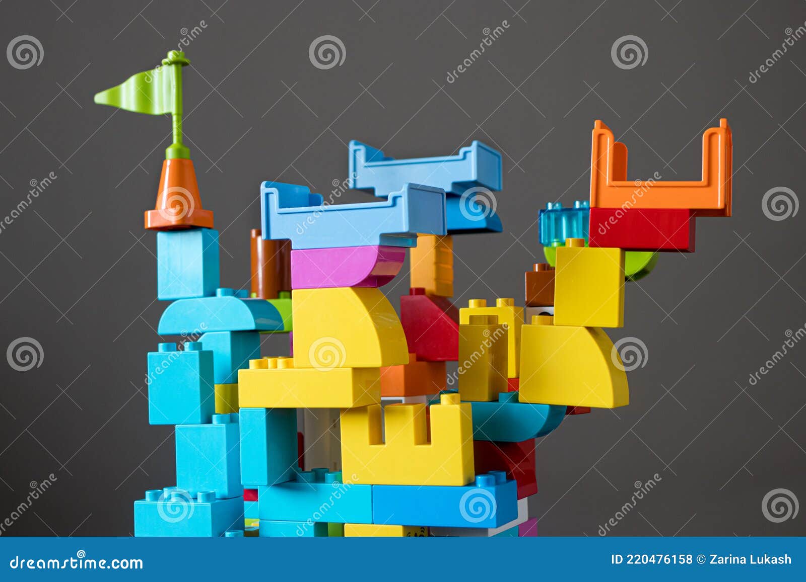 The Multicolored Castle is a Structure Made of Colored Designer