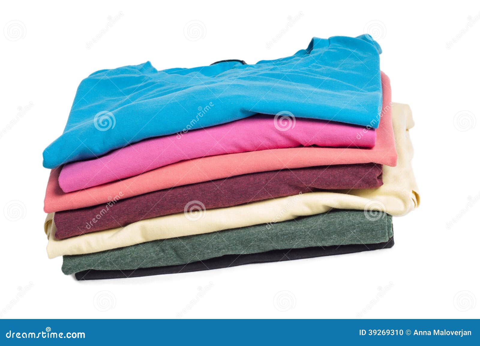 Multicolored Clothes in Pile Stock Photo - Image of multicolored ...