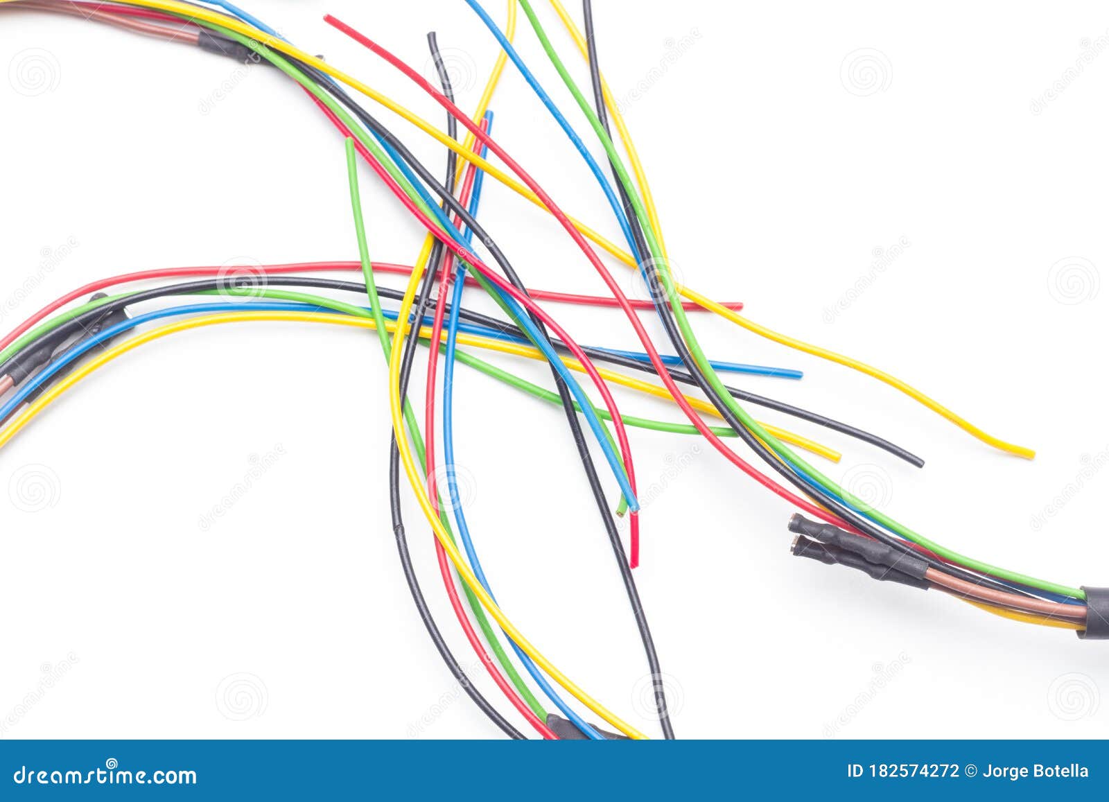 Multicolored Copper Cables for Electricity Transmission Stock Photo Image of lead, acid 182574272