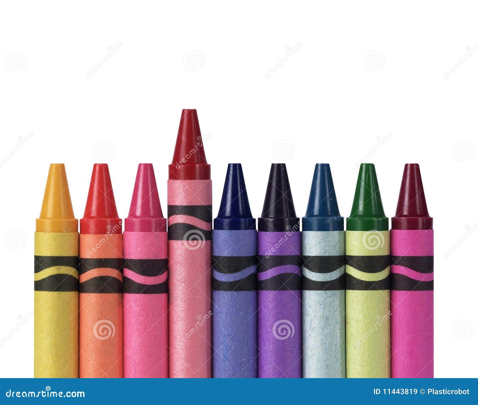 Multicolored Crayons stock image. Image of color, individuality 11443819
