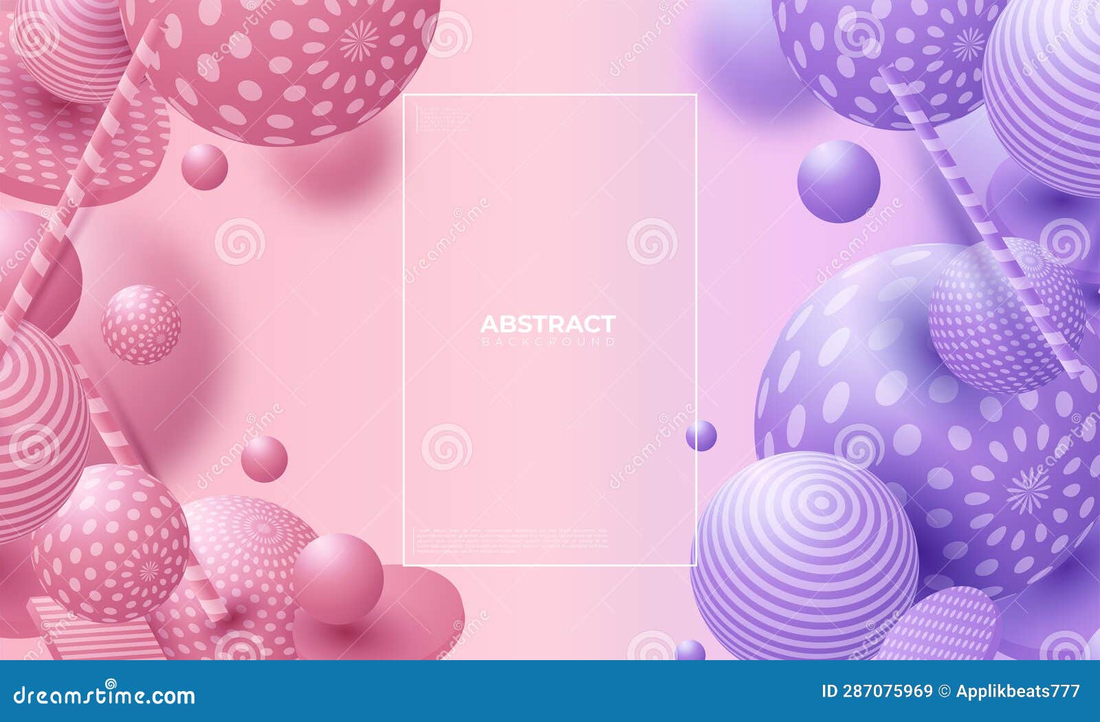 Multicolored Decorative Balls. Abstract Vector Illustration Stock