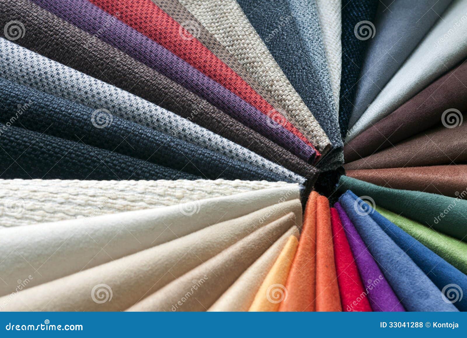 multicolored fabric samples