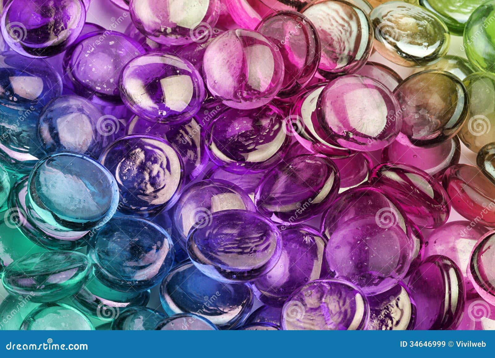Multicolored Glass Pebbles Royalty Free Stock Images - Image: 34646999