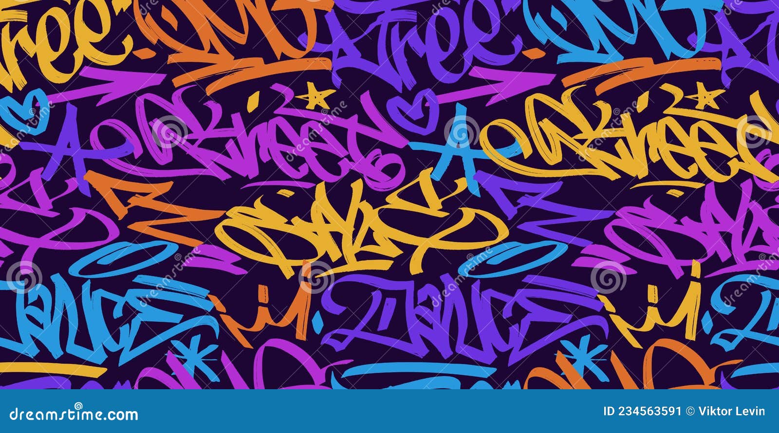 Squeeze Marker Font In Graffiti Style. Dripping Capital Letters Vector